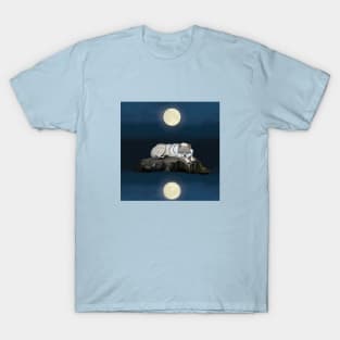 Wolf Sleeping on a Rock T-Shirt